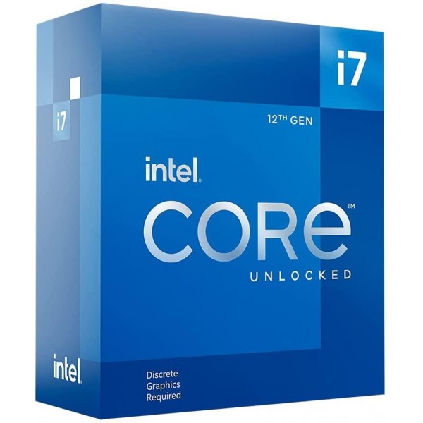 Процесор Intel Alder Lake Core i7-12700KF, 12 Cores, 20 Threads (3.6GHz Up to 5.0GHz, 25MB, LGA1700), 125W, BOX