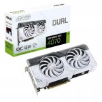 Видео карта ASUS Dual GeForce RTX 4070 White OC 12GB GDDR6X