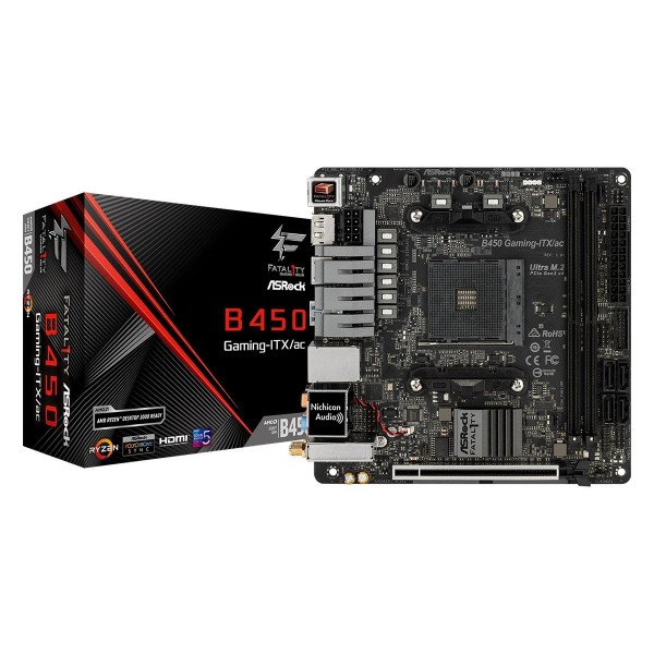 Дънна платка ASROCK Fatal1ty B450 Gaming-ITX/ac, socket AM4