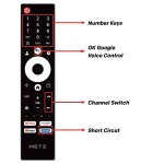 Телевизор METZ 40MQE7000, 40"(100 см), QLED, Google TV, FND, 60Hz